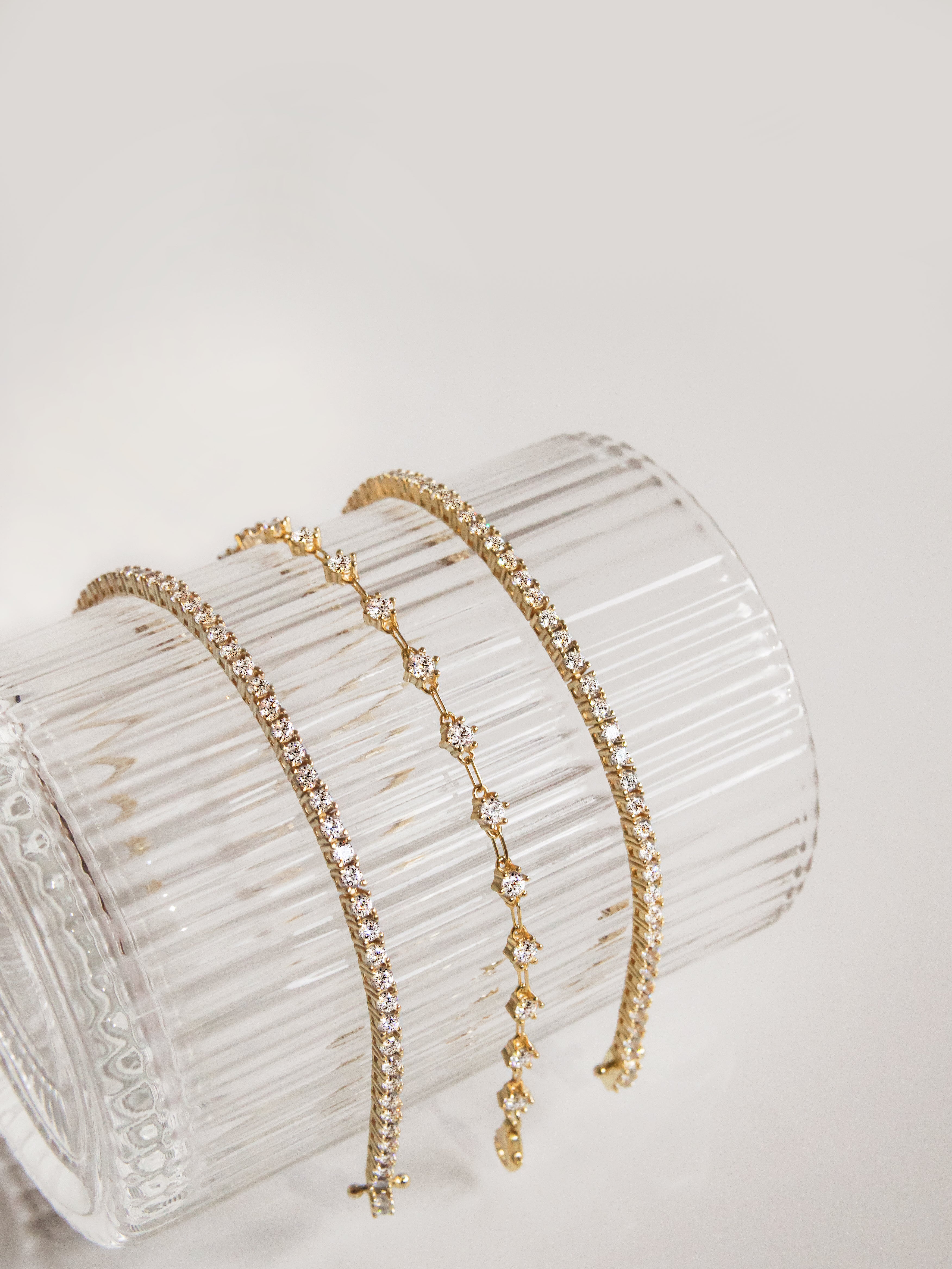 Tender Objects' Garden Tennis Bracelet - Nature-inspired beauty meets tennis flair in this exquisite piece.