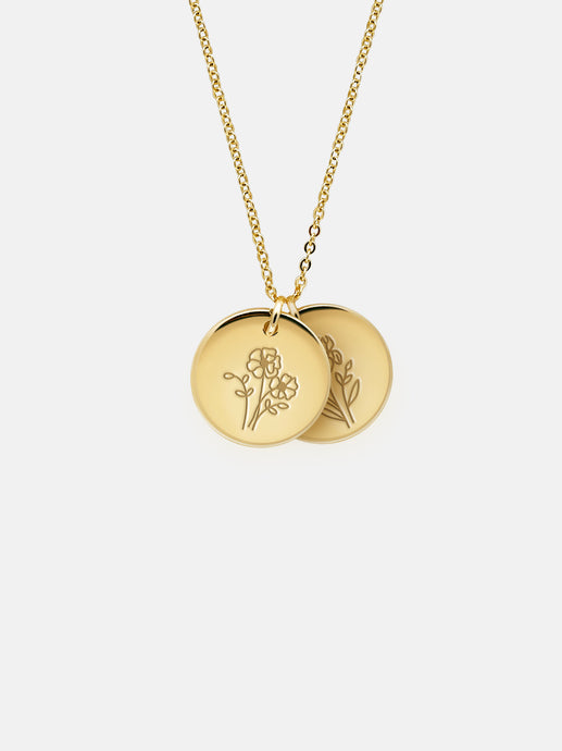 Tender Objects Fleur Layered Disc Necklace