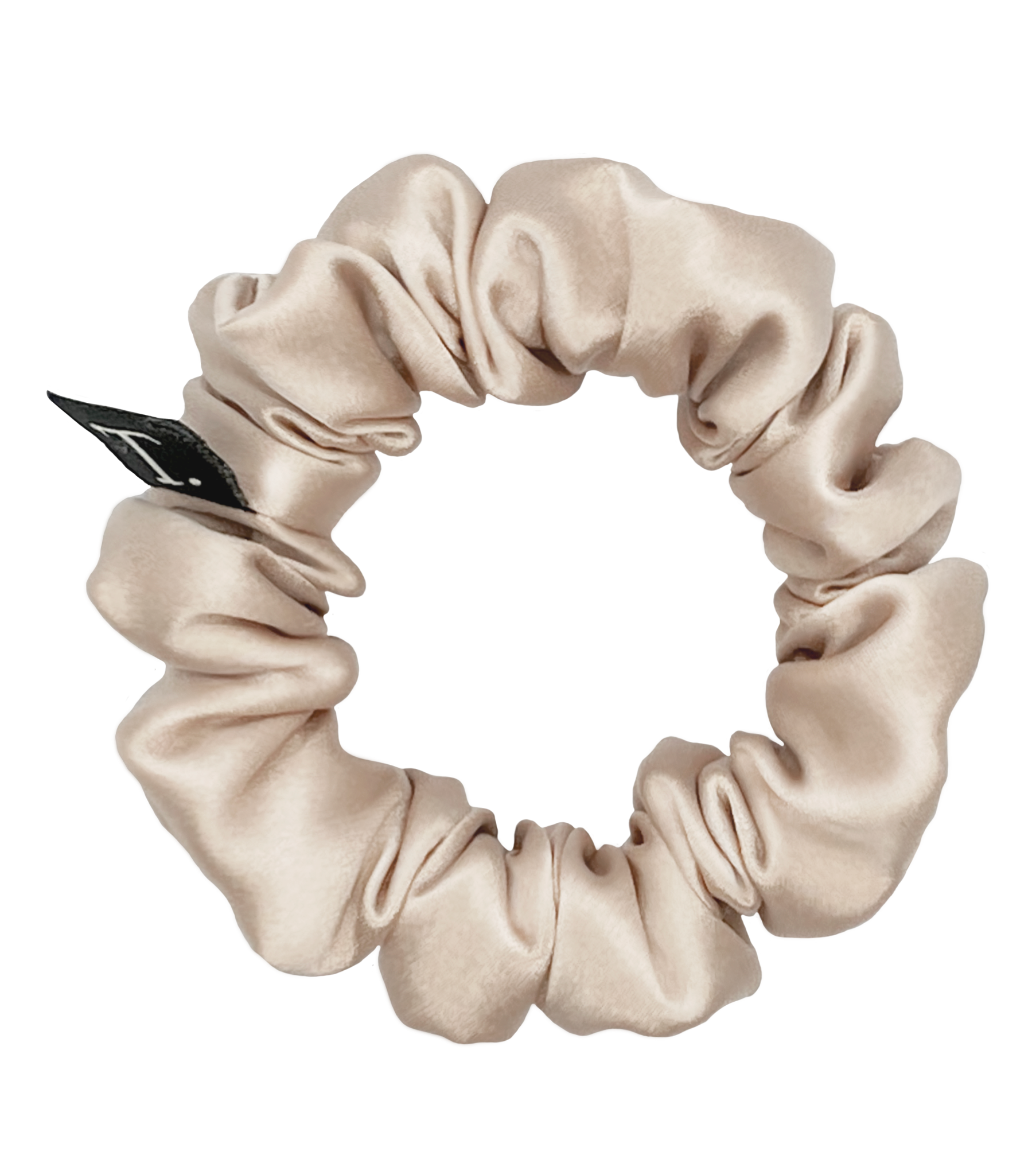 Tender Objects 20mm silk scrunchie in Whipped Champagne