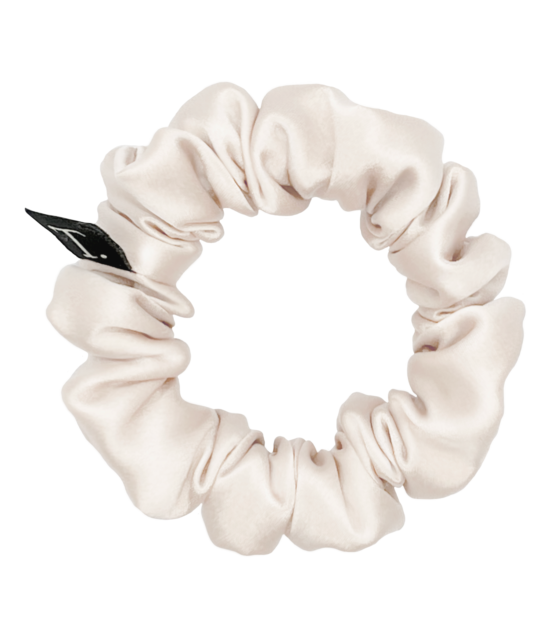 Tender Objects 20mm silk scrunchie in Drifting Cloud