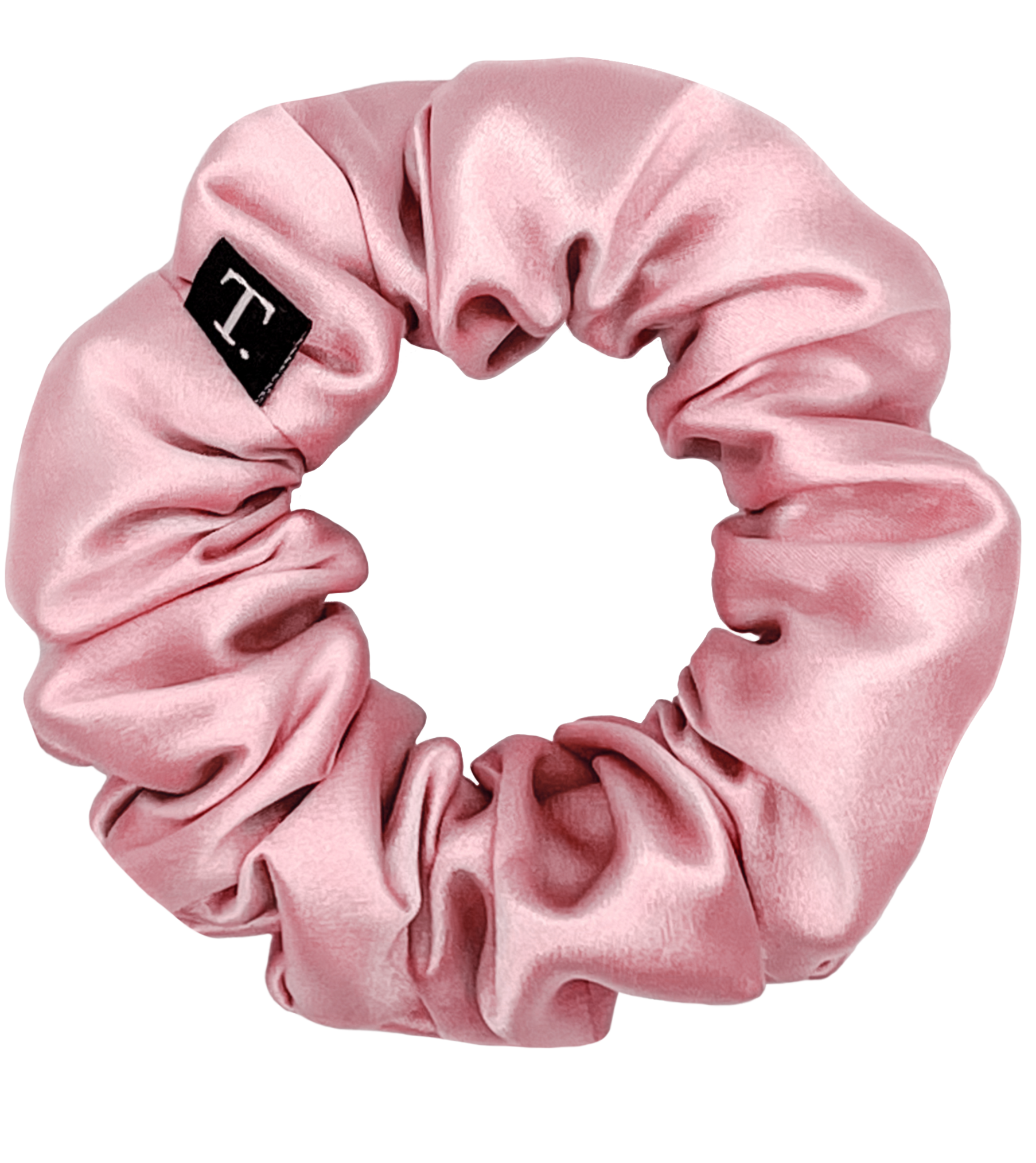 Tender Objects 35mm silk scrunchie in Dim Rose